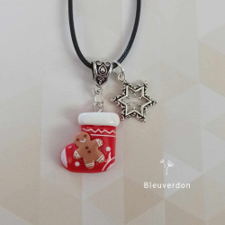 Collier fantaisie de noël -...