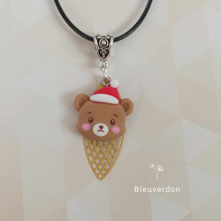 Collier fantaisie de noël -...