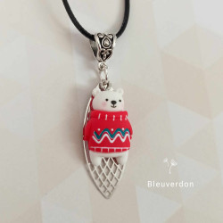 Collier fantaisie de noël -...