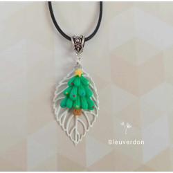 Collier fantaisie de noël -...