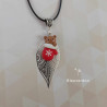 Collier fantaisie de noël - ourson de noël
