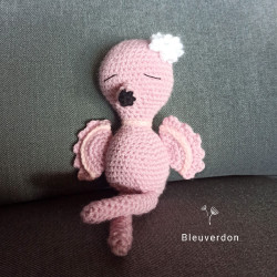 Amigurumi flamant rose  ,...