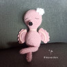 Amigurumi flamant rose  , Peluche flamant rose au crochet