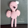 Amigurumi flamant rose  , Peluche flamant rose au crochet
