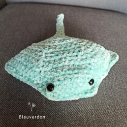 Amigurumi raie manta  , Peluche raie au crochet