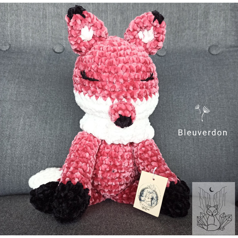 Amigurumi renard  , grande peluche renard au crochet