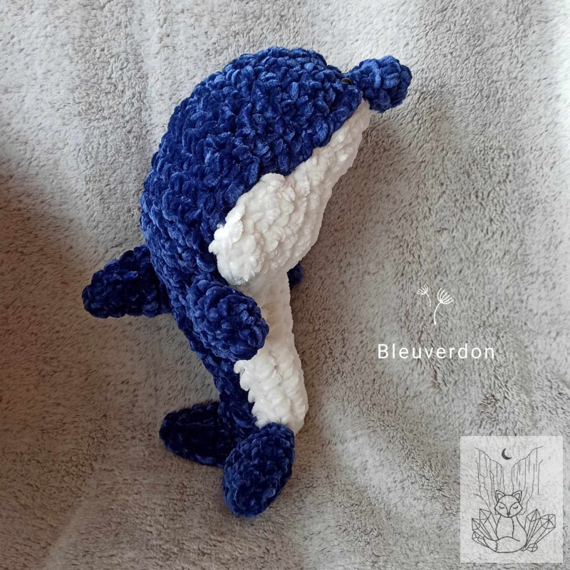 Amigurumi dauphin  , Peluche dauphin au crochet