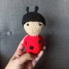 DESTOCKAGE prix mini , peluche coccinelle fait main au crochet