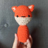 DESTOCKAGE prix mini , peluche renard fait main au crochet