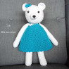 Amigurumi oursonne , peluche ours au crochet