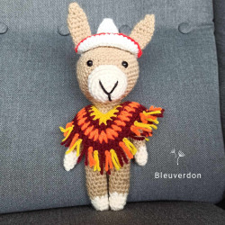 Amigurumi lama , peluche...