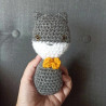 DESTOCKAGE prix mini , peluche chat fait main au crochet