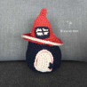 Peluche maison champignon fait main au crochet. Amigurumi automne