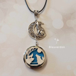 Collier aromathérapie loups