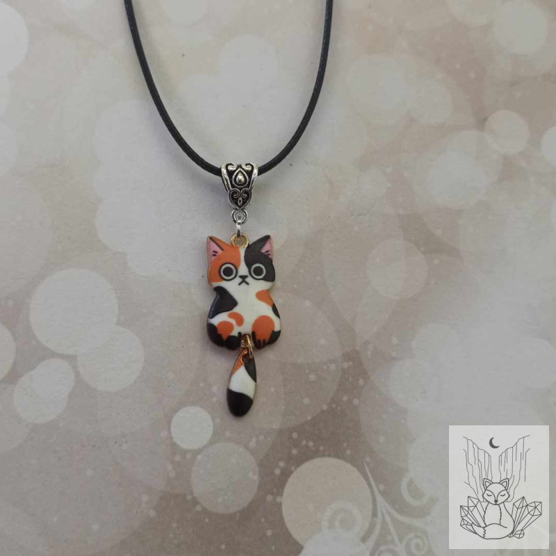 Collier fantaisie chat
