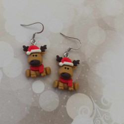 Boucles d'oreilles rennes...