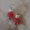 Boucles d'oreilles ours de noel