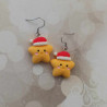 Boucles d'oreilles étoiles de noel