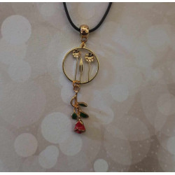Collier fantaisie rose...