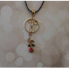 Collier fantaisie rose éternelle