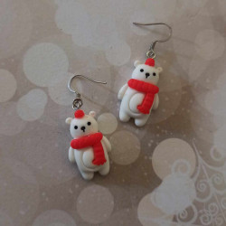 Boucles d'oreilles ours de...