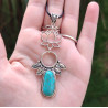 Collier fantaisie lotus