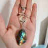Collier lune et labradorite