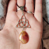 Collier agate celtique
