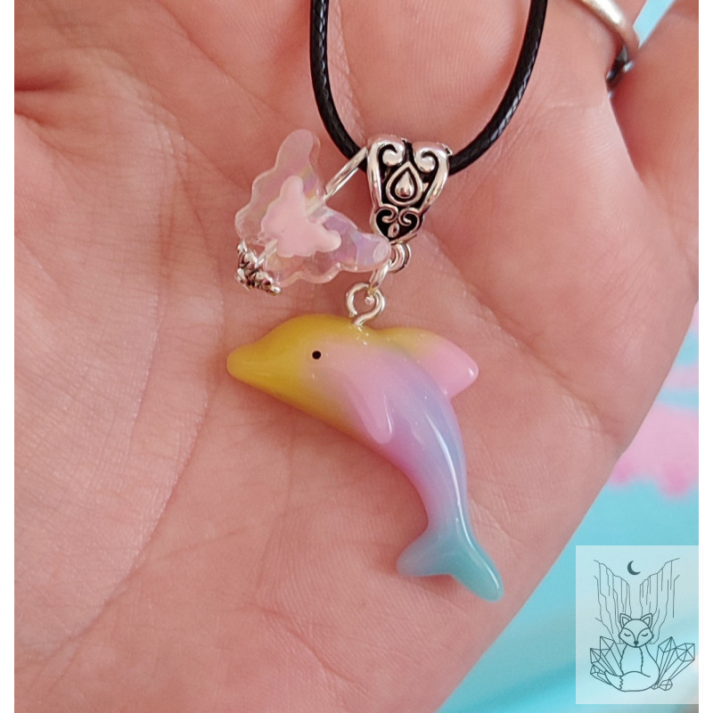Collier fantaisie dauphin