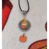 Collier fantaisie gnome d'automne