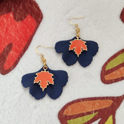 Boucles d'oreilles feuilles...