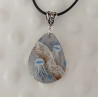 Collier résine et bois collection Océan. Pièce unique