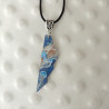 Collier résine et bois collection Océan. Pièce unique