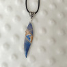 Collier résine et bois collection Océan. Pièce unique