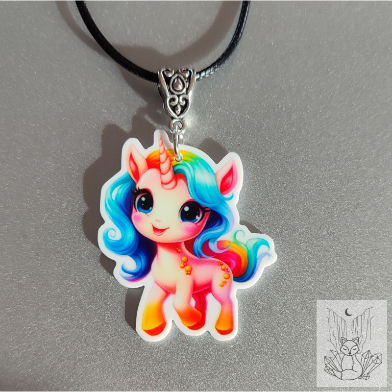 Collier fantaisie licorne