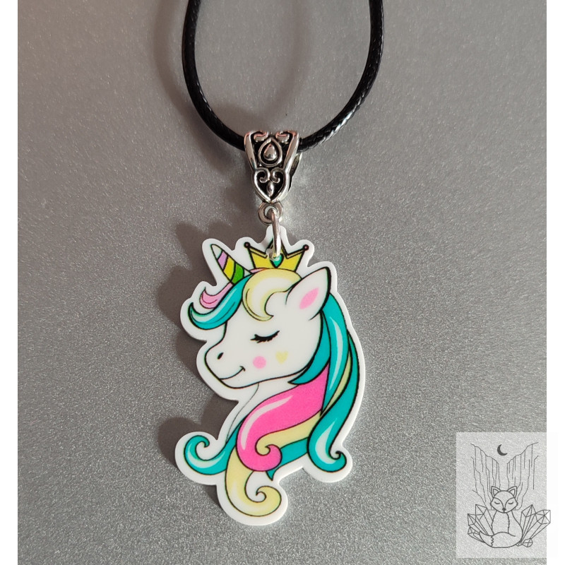 Collier fantaisie licorne