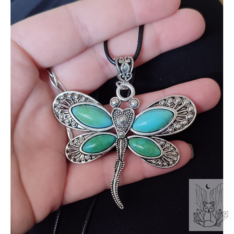 Collier fantaisie libellule