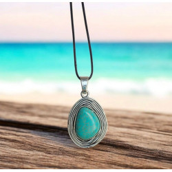 Collier fantaisie turquoise