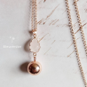 Bola de grossesse quartz rose or rose