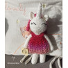 Amigurumi licorne rose. Peluche licorne