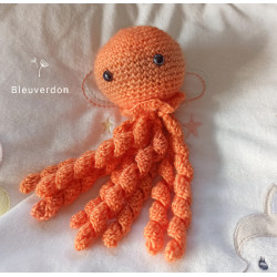 Amigurumi pieuvre orange....