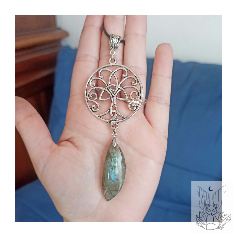 Collier arbre de vie et labradorite