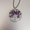 Collier arbre de vie en améthyste