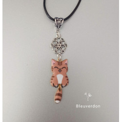 Collier fantaisie chat et...