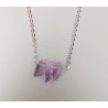 Collier pointes d' améthyste