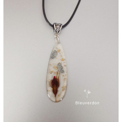 Collier rose éternelle en...