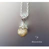Collier en résine fleur de chardon