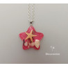 Collier en résine étoile de mer