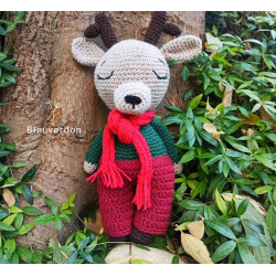 Amigurumi grand renne au...