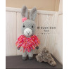 Amigurumi âne au poncho. Peluche âne